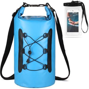 Outdoor Rugzak Roll-Top Drijvende Water Tas Met Waterdichte Pouch Strand Dry Bag Telefoon Case Voor Varen Vissen Surfen