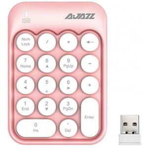 Ajazz Numeriek Toetsenbord Betrouwbare Stabiele Verbinding Draadloze Financiële Toetsenbord Leuke Ronde Sleutel Pc Toetsenbord