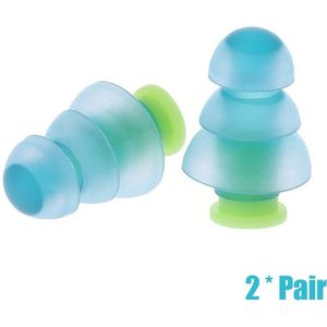 1 Paar Zwemmen Oordopjes Waterdicht Herbruikbare Siliconen Oordopjes Duiken Sport Stekkers Voor Water Surf Douchen Zwemmen Accessoires