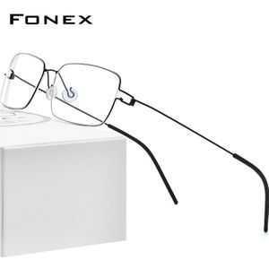 FONEX Schroefloos Brillen Titanium Legering Glazen Frame Mannen Prescription Bril Koreaanse Denemarken Vrouwen Bijziendheid Optische Frame 98606