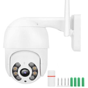 Met 8 Led Verlichting 1.5in Mini Ptz Cctv Beveiligingscamera Twee-weg Voice Intercom Dome Security Camera Voor Thuis yard