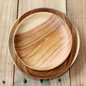 Keuken Servies Houten Plaat Kleine Schijf Houten Dessertbord