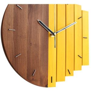 Houten Wandklok Modern Vintage Rustieke Shabby Clock Quiet Art Horloge Woondecoratie