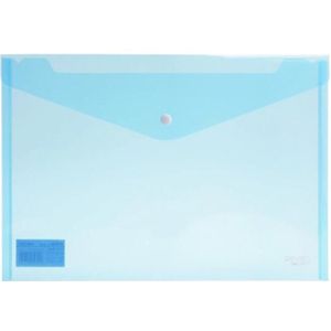 20 stks/partij Deli 5505 PVC-A4 Transparante knop document zakken papieren mappen voor conferentie organisator kantoorbenodigdheden briefpapier