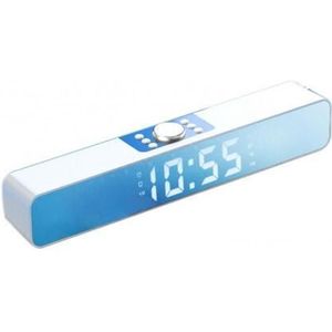 Bluetooth5.0 Computer Speakers Zware Bas Subwoofer Muziekspeler Met Fm Radio Functie Wekker Temperatuur Display