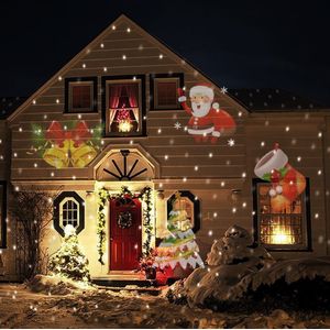 Kerst Straat Licht Waterdicht Tuin Led Outdoor Schijnwerper Projector Licht Sneeuwvlok Reflector Spotlight IP65 AC100-240V