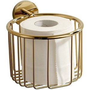 QINGYU ELF Gold Soild Messing Toiletrolhouder Europese Stijl Wandmontage Badkamer Toilet Roll Paper mand