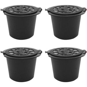 4 stks/set Herbruikbare Koffie Capsule Filter Shell voor Nespresso Machine Cup Hervulbare Koffie Druppelaar Thee Manden Herbruikbare