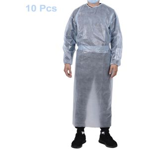 10 Pcs Beschermende Isolatie Toga Overall Wegwerp Bescherming Isolatie Toga Kleding Voor Outdoors Anti-Fog Anti-Deeltjes