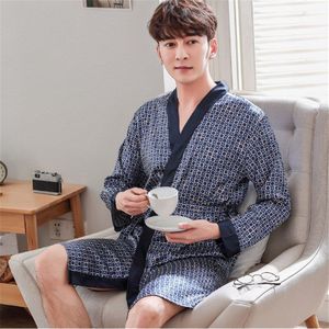 Zomer Mannelijke Kimono Badjas Home Kleding Casual Neglige Pyjama One Size Robe Gown Rayon Nachtkleding Lounge Nachtkleding