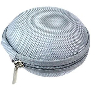 Draagbare Hoofdtelefoon Tas Mini Rits Ronde Harde Opbergdoos Headset Case Voor Sd Tf Kaarten Aseismic Vocht Proof Oortelefoon Tas