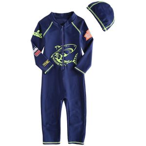 Vivo-biniya Kinderen Zwemmen Pak Strand Rash Guard Een Stuk Overhemd Zon Bescherming UPF50 + Lycra badmode Jongens Kids Lange Mouw