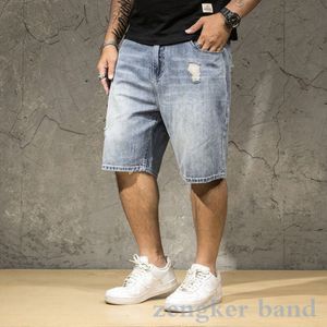 Mannen Denim Shorts Licht Mannen Zomer Grote Size Mannen Losse Dunne Tij Gat Oversized Vijf-Punt mannen Shorts Katoen Big Size Mannen