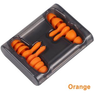 2Pairs Anti-geluid Soft Foam Oordopjes Geluidsisolatie Bescherming Oordoppen Slapen Reizen Ruisonderdrukking Oor Protecter Oordopje