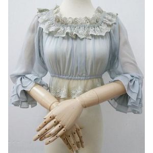 Gesponnen lace lolita blouse a woord binnen a maken ongevoerd kledingstuk van mouwen