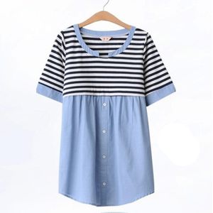 Borstvoeding Blouses Voeden Katoen Moederschap Shirt Zwangerschap Tops Verpleging Shirts Moederschap Kleding Voor Zwangere Vrouwen TP08