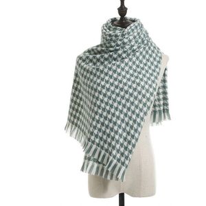 Mode Plaid Sjaal Voor Vrouwen Winter Pashmina Cashmere Sjaals Warm Solid Kinderen Kwastje Rooster Outdoor Lange Sjaals