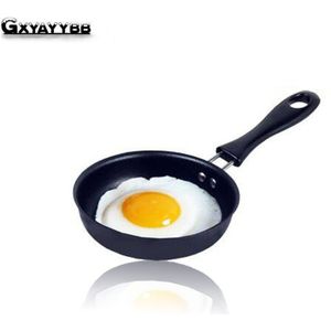 GXYAYYBB 1 stks 12 cm Koekenpan Gietijzeren Non-stick Omelet Ontbijt Pan Mini Ei Koekenpan Koken tool Sartenes Kookgerei
