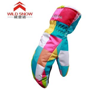Snowboard Winter Ski Handschoenen Vrouwen Warmte Winddicht Waterdicht Leuke Skiën Handschoenen Sport Warme Wanten voor Meisje & jongen