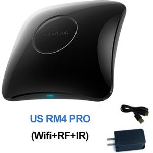 Broadlink RM4 Pro Wifi Ir Rf Smart Home Universele Afstandsbediening HTS2 Temperatuur En Vochtigheid Sensor Werken Met Alexa Google
