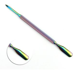 ERUIKA 8 Soorten Manicure Cutter Rainbow Dual-ended Nail Cuticle Pusher Dode Huid Remover Rvs Nail Art Care gereedschap