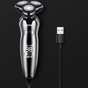 Elektrische Scheerapparaat Voor Mannen 4D Scheermes Baard Trimmer Usb 3 Blades Draagbare Water Proof Elektrische Scheerapparaten Tondeuse Facial Epilato