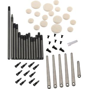 Klarinet Reparatie Tool Set Onderhoud Onderdelen Lente Blad Geluid Gat Pads Spindel Schroeven Instrument