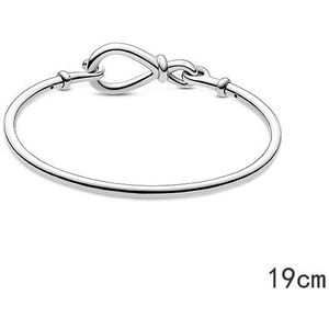 Moeder Dag Product] Pan Jia 925 Eternity Symbool Bloem Knoop Armband Elegante Sterling Hanger