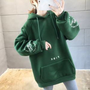 Winter Mode Borduren Zwangere Vrouwen Fluwelen Hooded Fleece Jassen Lange Mouwen Moederschap Sweatshirts + Zakken Jassen