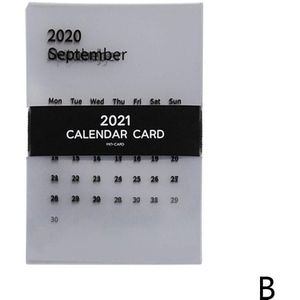 Zwart-Wit Serie Transparante Kalender Kaart Desktop Planner Collage Ins Stijl Tijdschema Kalender G1H6