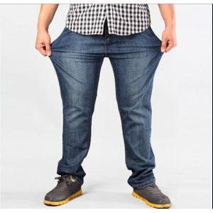 Mannen Plus Size Broek Jeans Strech Comfortabele 38 40 42 44 46 48 50 52 Heren Hoge Stretch Grote Broek losse Jeans Voor Mannen