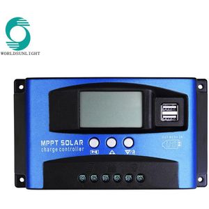 WSSCC-2 10A 20A 30A 12V 24V Dual Usb 5V 3A Output Zonnepaneel Regulator Lcd Voor Lood zuur Batterijen Pwm Solar Charger Controller