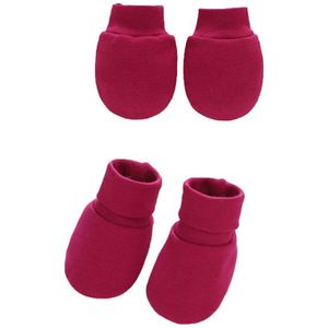 Baby Zachte Katoenen Handschoenen Voet Covers Set Anti Krassen Wanten Sokken Gezicht Bescherming Handschoenen Sox Kit Voor Pasgeboren Zuigelingen