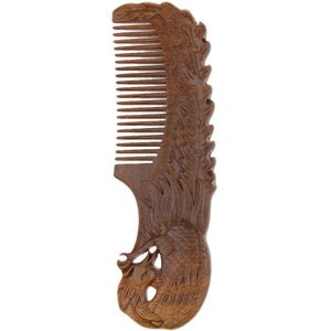 Handgemaakte Houten Sandelhout Grove Houten Kam Glad Comfortabele Haar Kam
