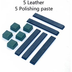 2 Stuks Slijpen Leer Zwart Polish Riem Polijsten Plakken Leer Artikel Slijpen Wax Fijne Grind Slijpen Mes Slijpen