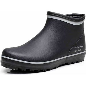 Mannen Regenlaarzen Waterdichte Lente Winter Regen Schoenen Mannen Regen Jongen Water Rubber Zwarte Enkellaarsjes Grootte 46 Casual Schoenen