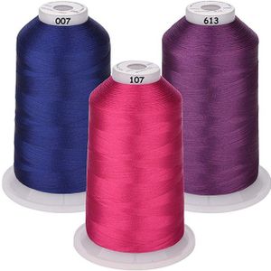 Kleur Packs Van Polyester Borduurmachine Draad Enorme Spool 5000M Voor Alle Borduurmachines