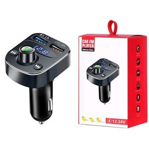 Draadloze Bluetooth Auto Fm-zender MP3 Stereo Muziekspeler Aux Radio Adapter Dual Usb Charger Handsfree Car Kit