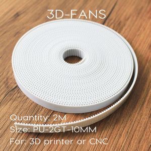 PU met Stalen Kern GT2 Riem 2GT Distributieriem Breedte 10mm 1 M 2 M 3 M een Pak voor 3D printer