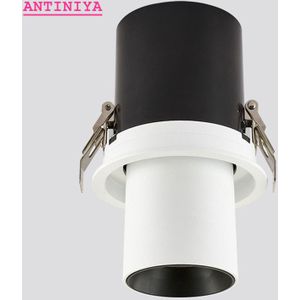 1pcs LED Aluminium verzonken COB dimbare Roterende Downlight ac85-265V 9W 12W 15W LED Plafond Lamp spot Verlichting Binnenverlichting