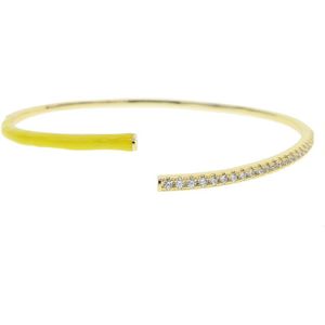 Zomer Verkoop Van Neon Enamel Open Pas Bangle Armband Voor Vrouwen Mode Gouden Kleur Sieraden