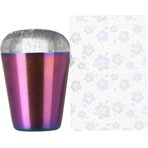 Siliconen Nail Stamper Met Schraper Kleurrijke Handvat Holo Nail Stamper Manicure Stempel Template Gereedschap