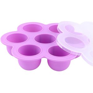 7 rooster Met-On Deksel Baby Voedingssupplement Voedsel Vrieskist Silicone Tray Perfecte Opslag Container Kids Voedsel Plaat
