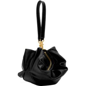 [Bxx] Effen Kleur Pu Leer Geplooide Cloud Schoudertassen Voor Vrouwen Mode Handtassen Vrouwelijke Reizen Luxe Tas bakken HM011