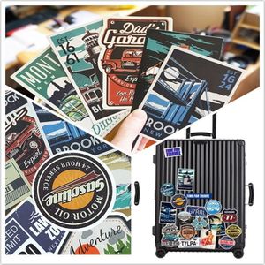 40Pc Waterdicht Vinyl Stickers Outdoor Reizen Stickers Pack Decals Van Vintage Stickers Voor Bagage Skateboard Motorfiets Bagage
