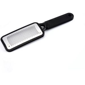 1Pc Zwart Rvs Voet Scrubber Exfolieer Voet File Voetrasp Eelt Remover Voet Rasp Voetverzorging Pedicure Gereedschap 2