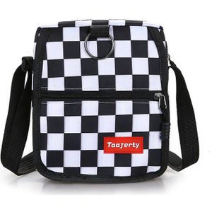 Harajuku Streetwear Chic Slung Canvas Tas Vrouwelijke Koreaanse Mode Vintage Plaid Eenvoudige Casual Vrouwelijke Schouder Diagonaal Pakket