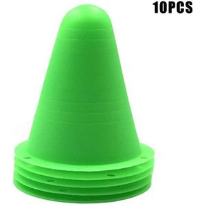 10 Pcs Skate Marker Kegels Roller Voetbal Basketbal Roller Training Marker Voetbal Teken Emmer Weg Kegel Obstakels Wegversperringen