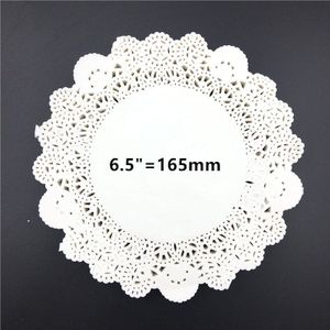 QRTSJ 100 stuks papieren placemats, rond, wit kant papier, 3,5 inch, voor bruiloft, verjaardag, cake, desserts, servies, voedseldecoratie QRTSJ 100 stuks papieren placemats, rond, wit kant papier, 3,5 inch, voor bruiloft, verjaardag, cake, desserts, servies, voedseldecoratie