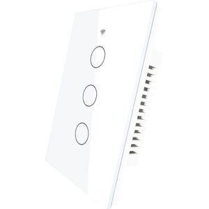 Smart Glas Panel Schakelaar Smart Leven/Tuya App Multi-Control Association, Voice Control Met Alexa, google Thuis, 1/2/3 Gang
